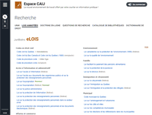 Tablet Screenshot of elois.caij.qc.ca